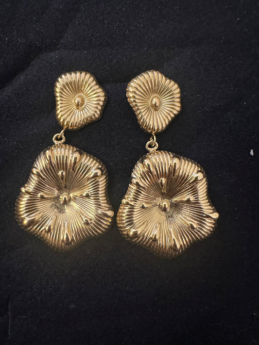 Golden Dangling Earrings