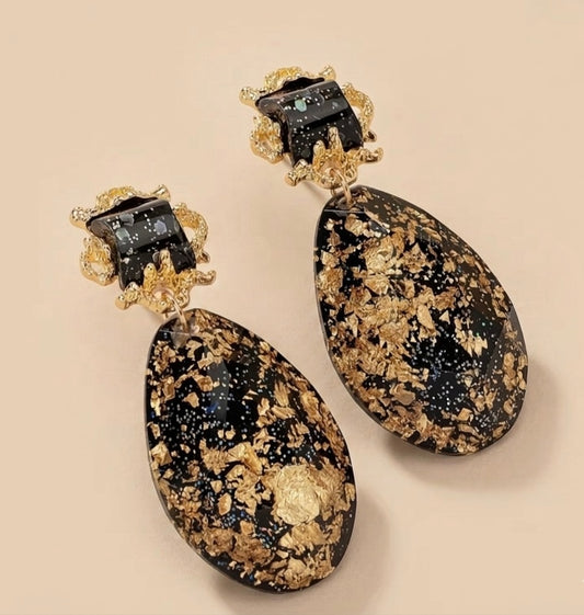 Noir Resin Earrings