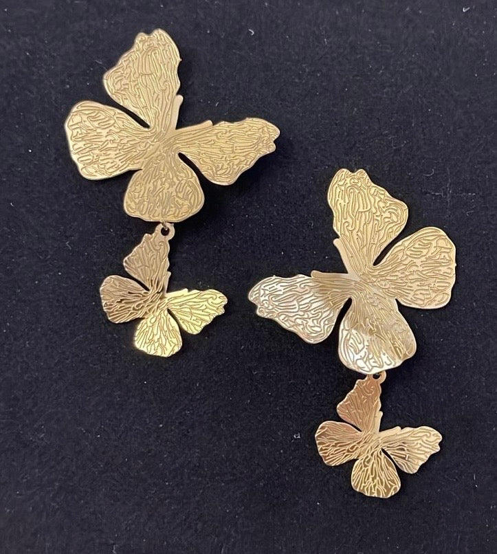 Dangling Butterfly Earrings