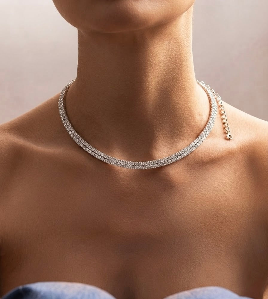 Le Collier Éclat Double “Super Shiny”