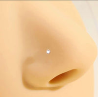 Shiny Stud Nose Piercing