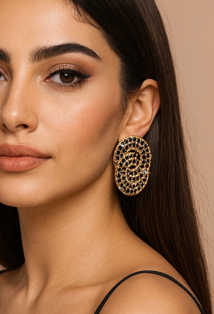 3D Double Circle Earrings