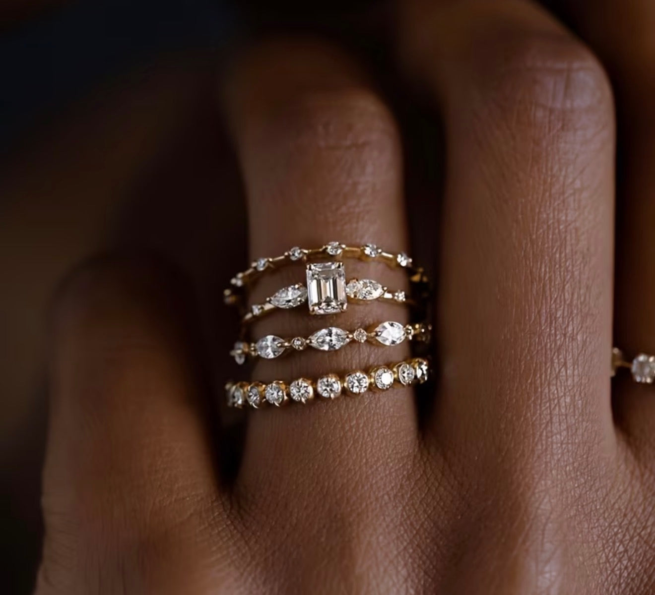 Les Quatre Lumières Ring Set
