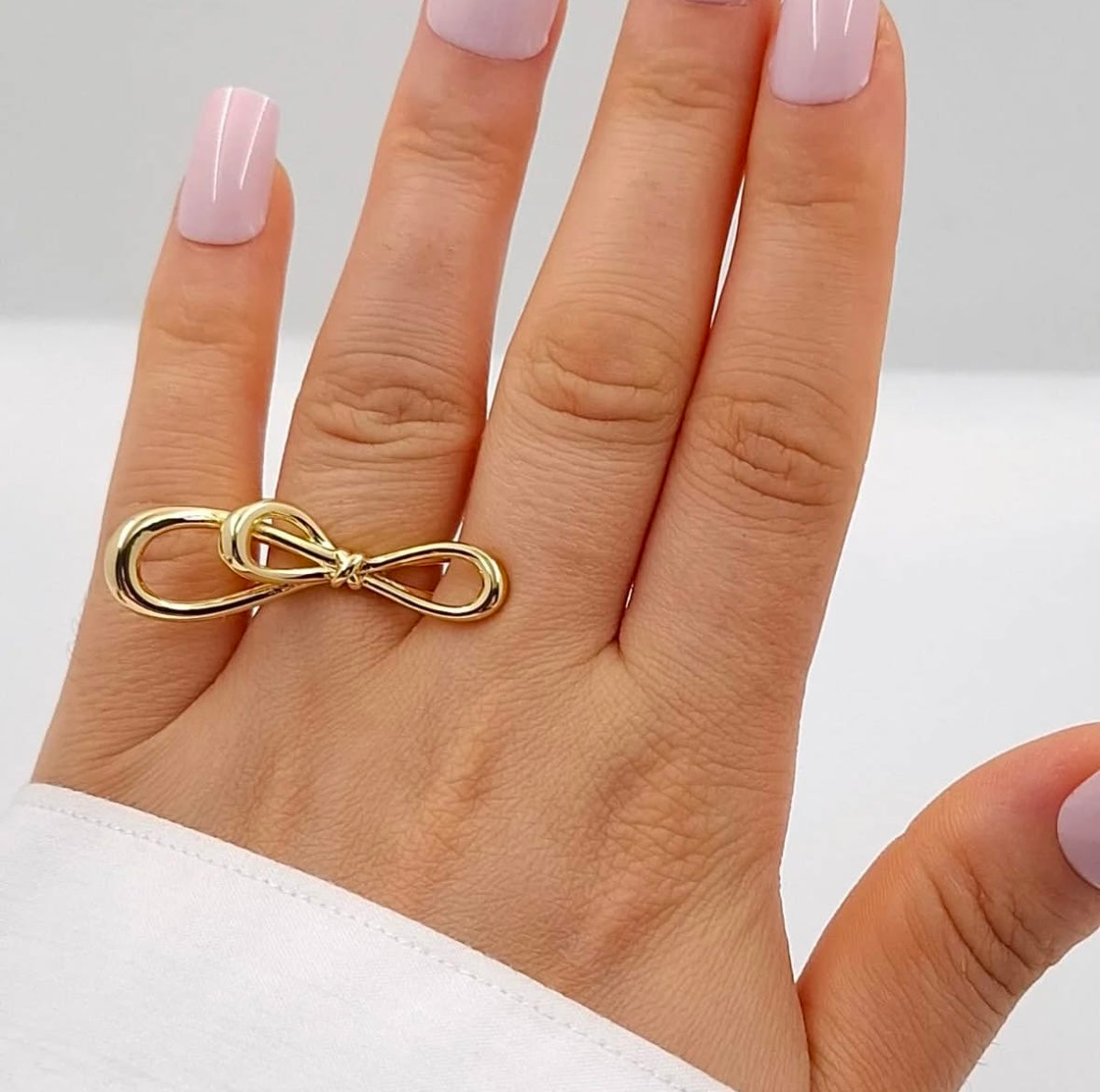 Bowknot Golden Ring