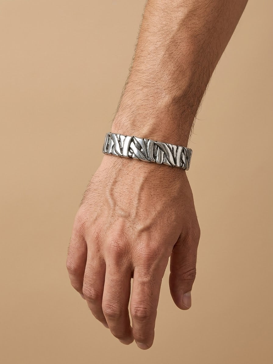 Silver Men Affordable Bracelet