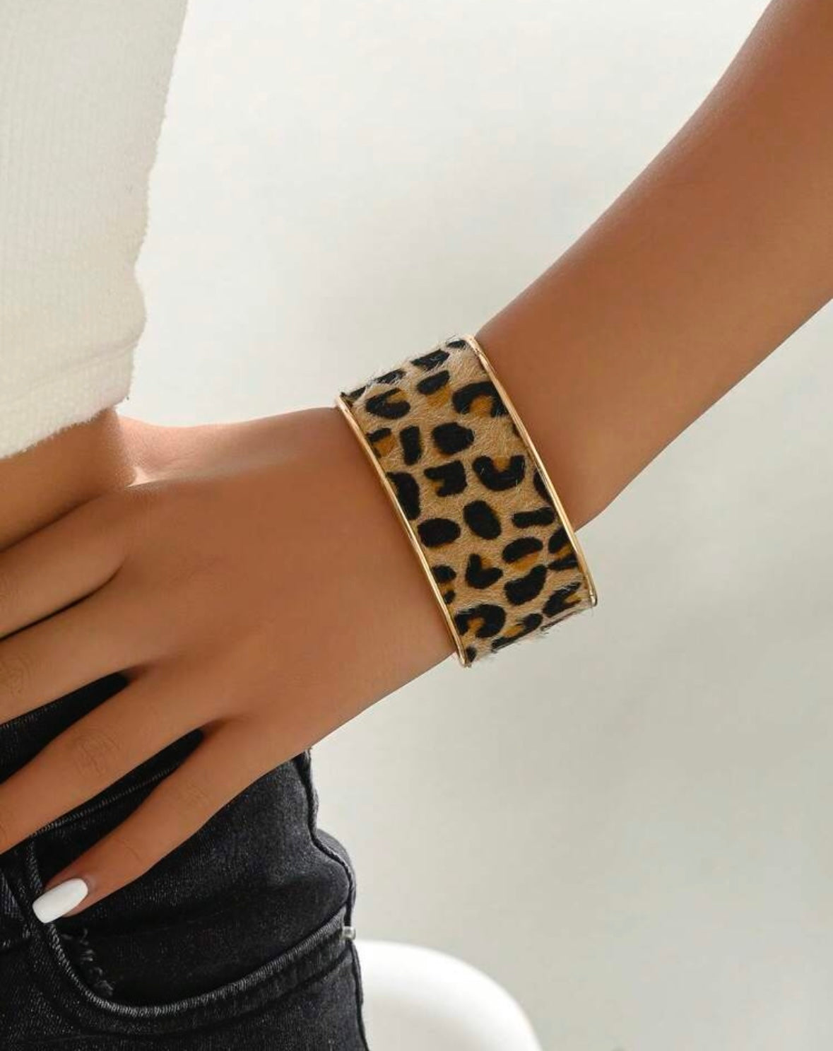 Leopard Horse Hair Bangle