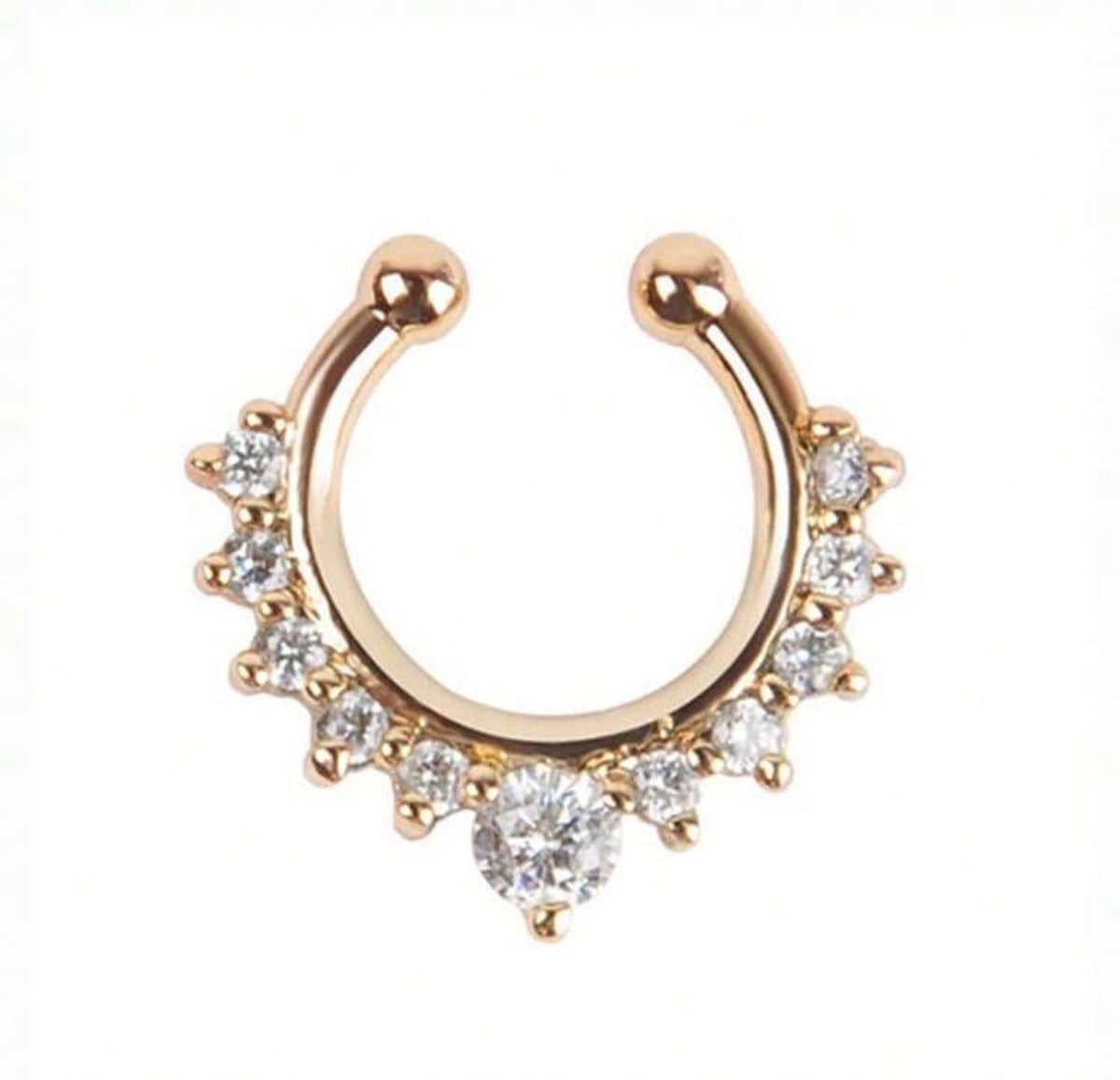 Non Pierced Golden Nose Button
