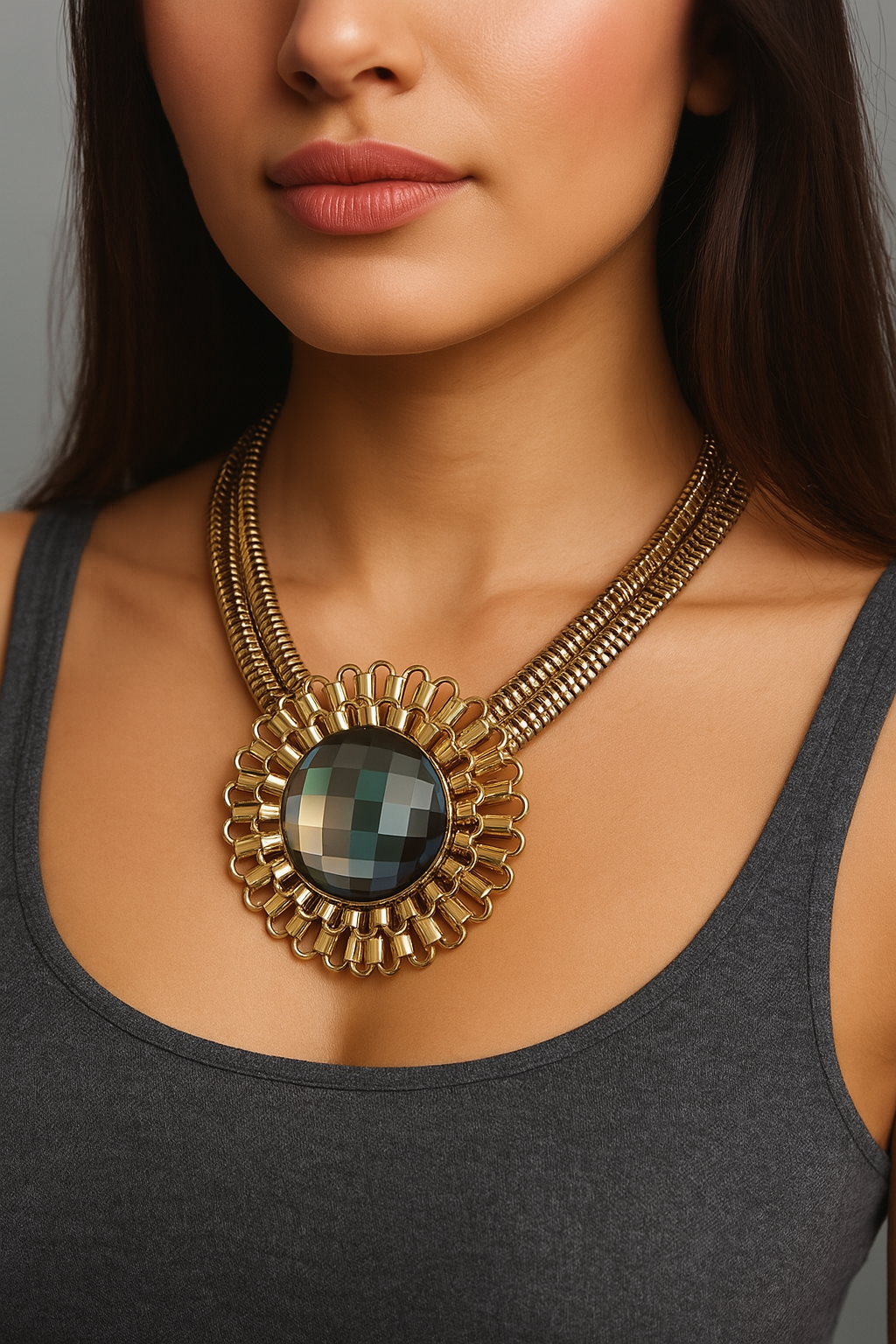 Sunflower Statement Necklace