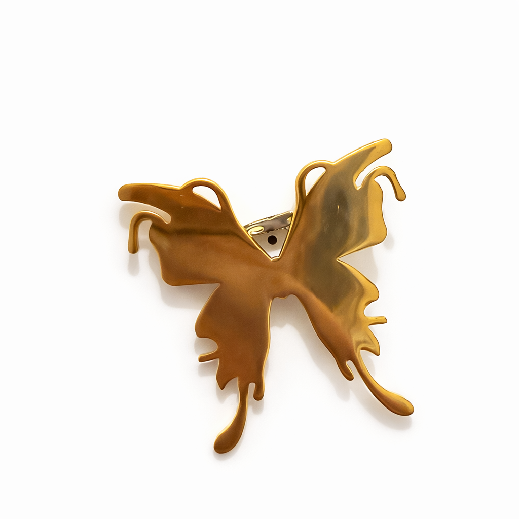 Golden Butterfly Brooch