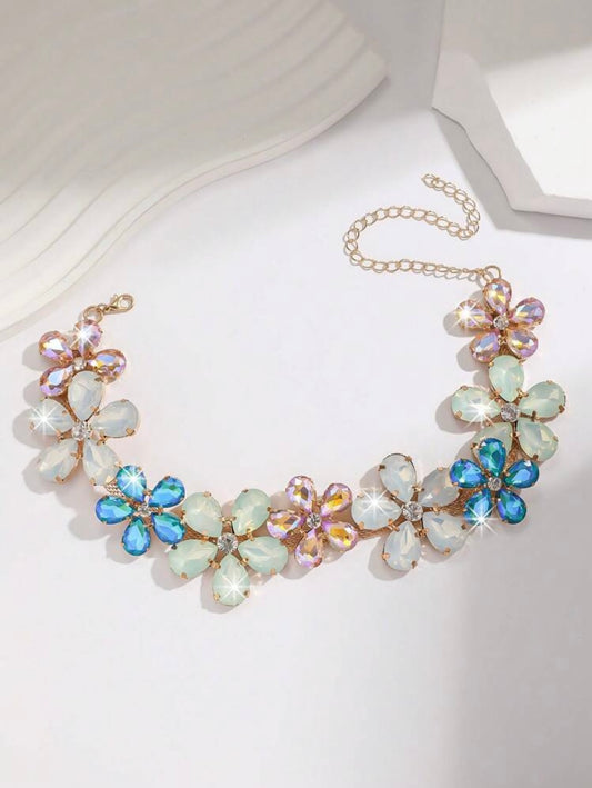 Flowery Multicoloured Choker