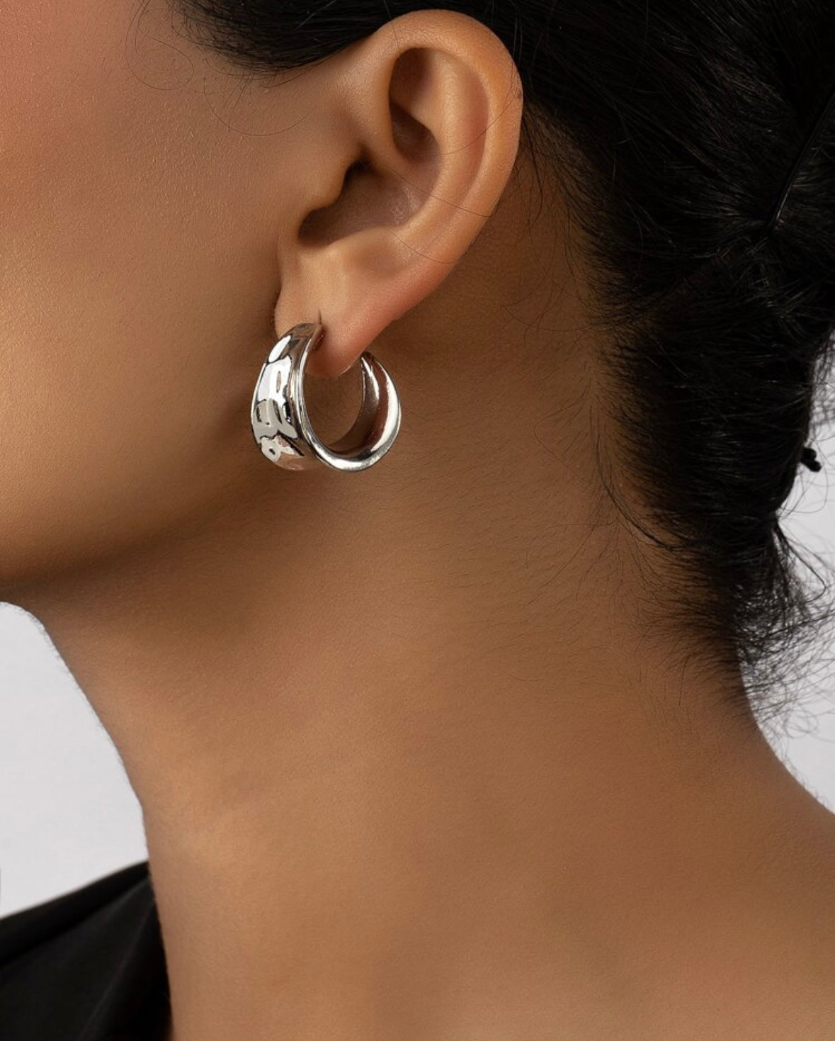 Silver Hoop Earrings