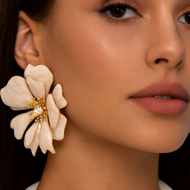 Crystal Dusty Pink Earrings
