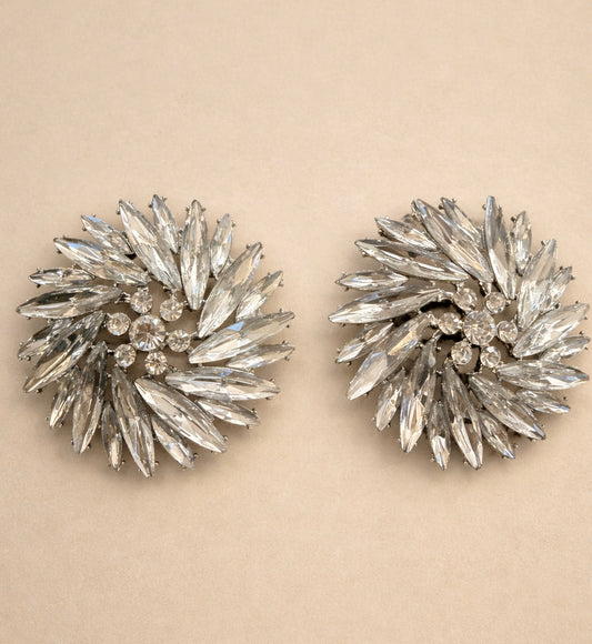 Crystal Burst Statement Earrings