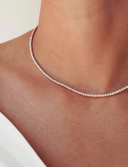 Classique Tennis Necklace “Super Shiny”