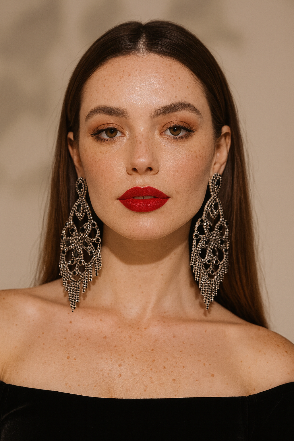 Black Baroque Earrings