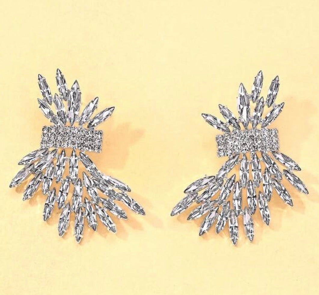 Aurelia Crystal Cluster Earrings