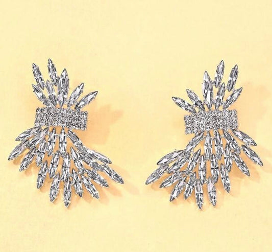 Aurelia Crystal Cluster Earrings