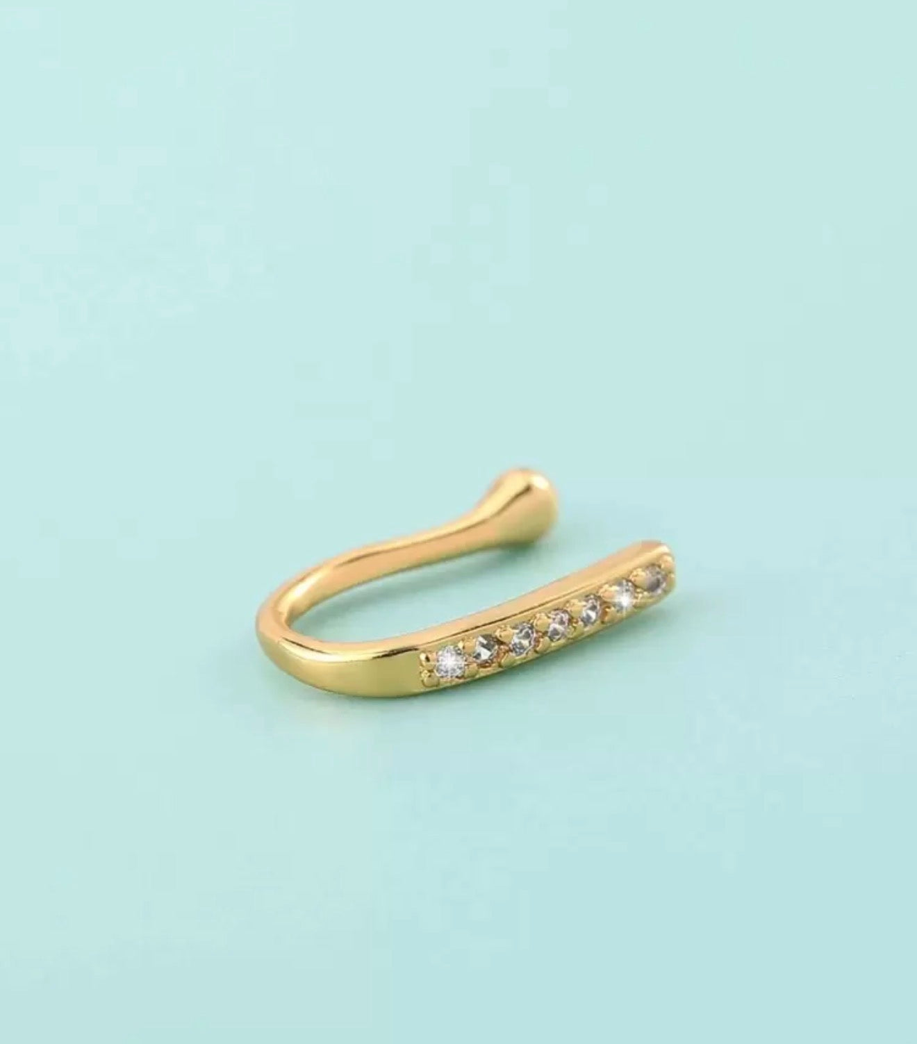 Non Pierced Rhinestone Nose Ring