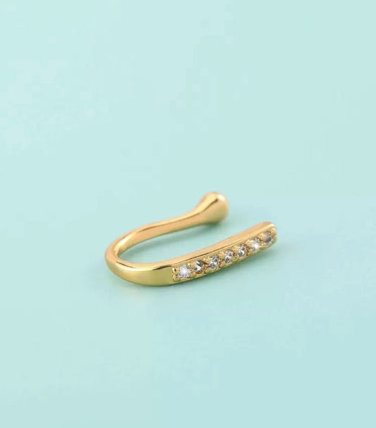 Non Pierced Rhinestone Nose Ring