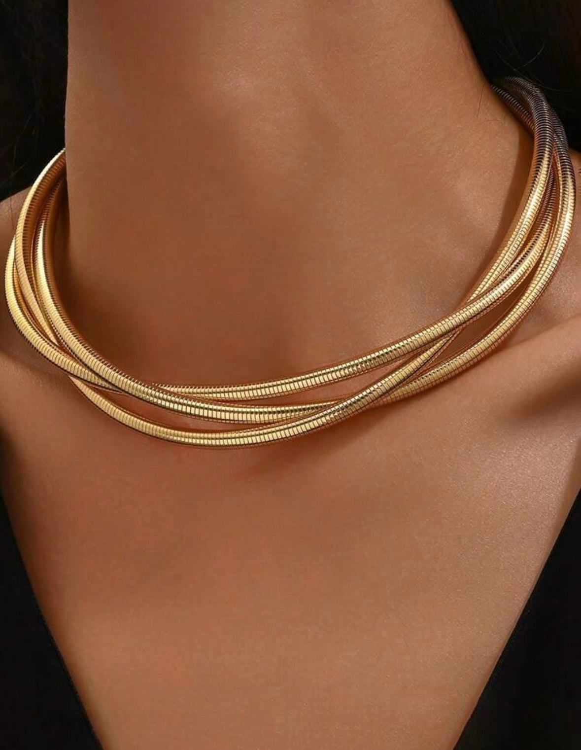 Triple Layered Elegant Choker