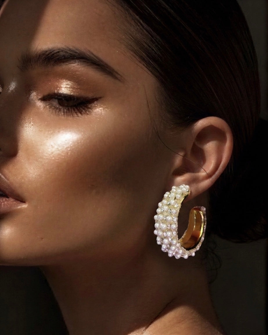 Classic Pearl Hoop