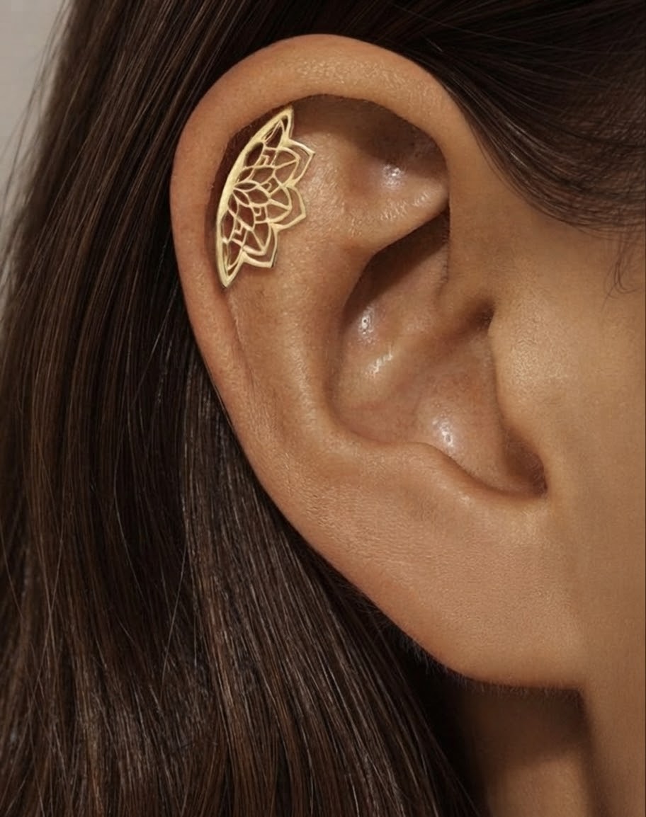 925 Sterling Silver Démi Flower Stud