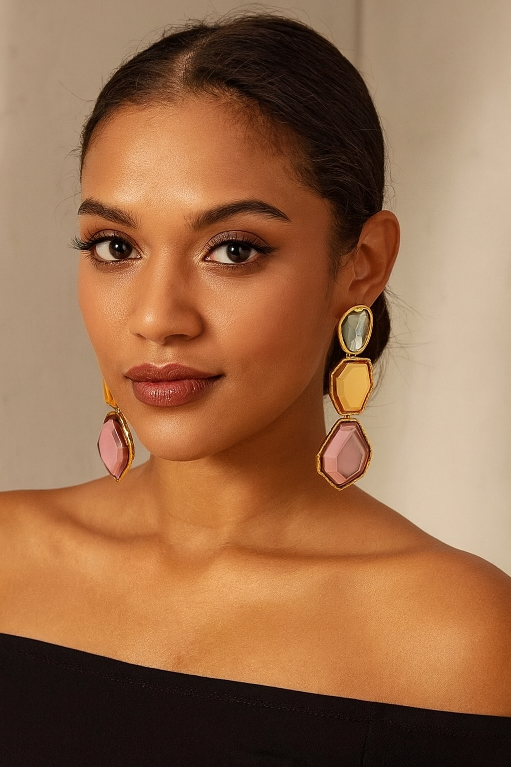 Multicolour Dangling Earrings