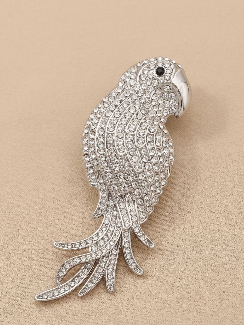 Majesté de Paon Brooch