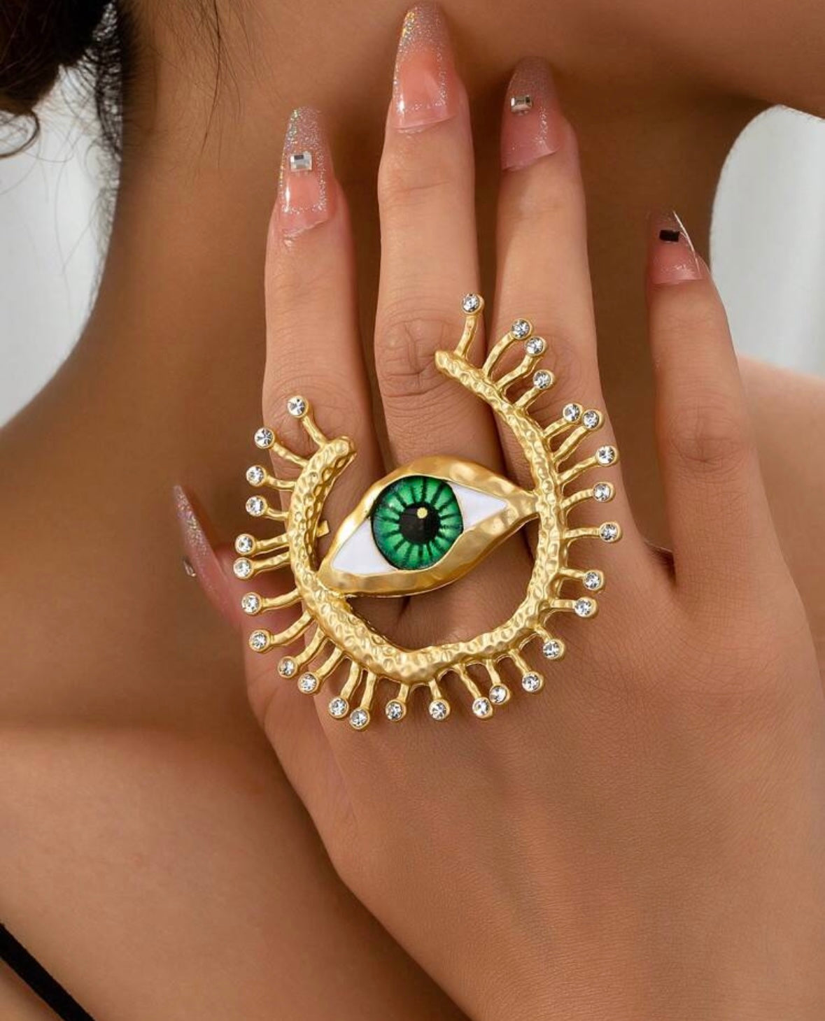 Evil Eye Gold Ring