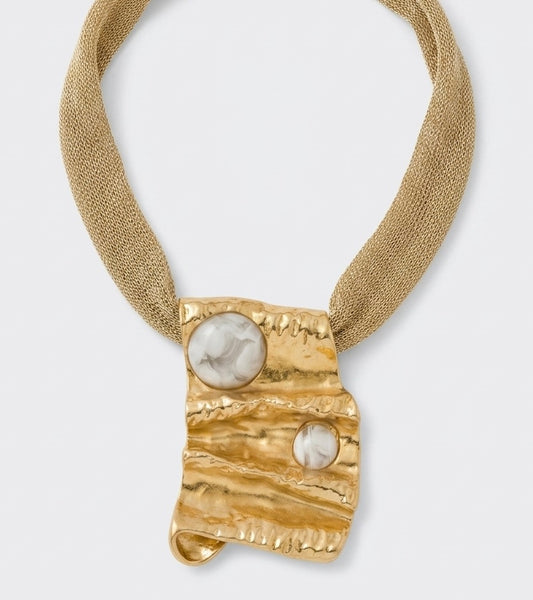 La Plaque d'Or Necklace
