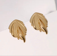Leaf Golden Earrings