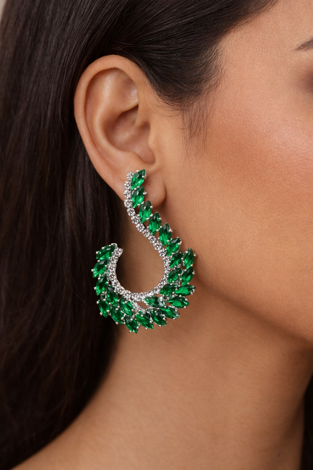 Midnight Emerald Earrings