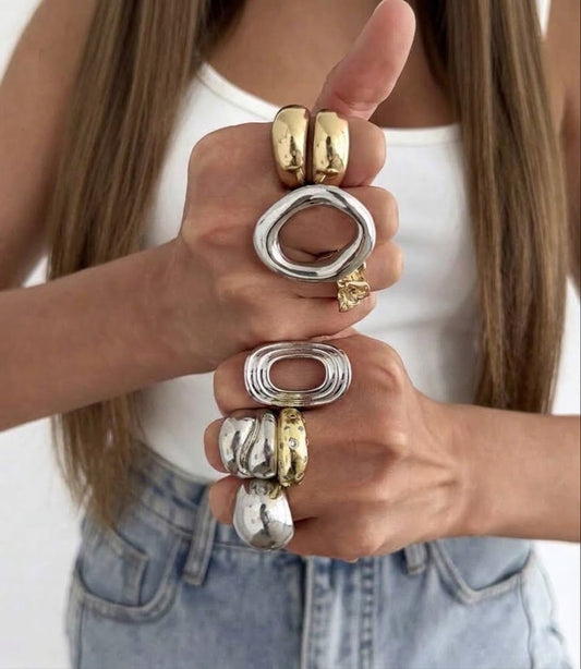 Bohamian Statement Ring Set