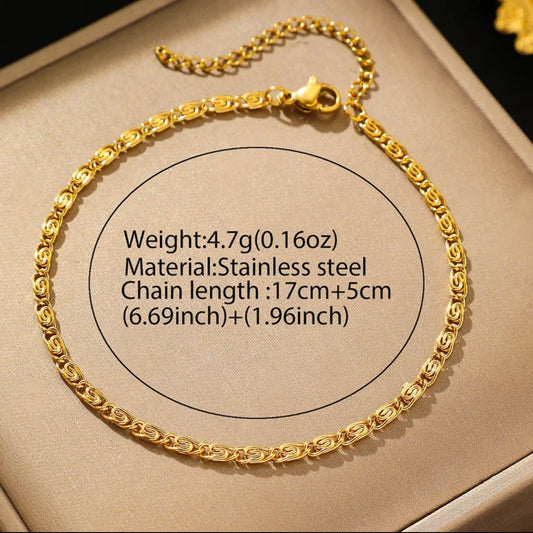 Unisex Gold Plated Bracelet
