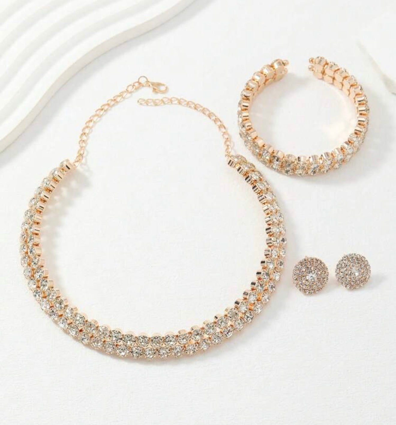 Double Tennis Rhinestone Set