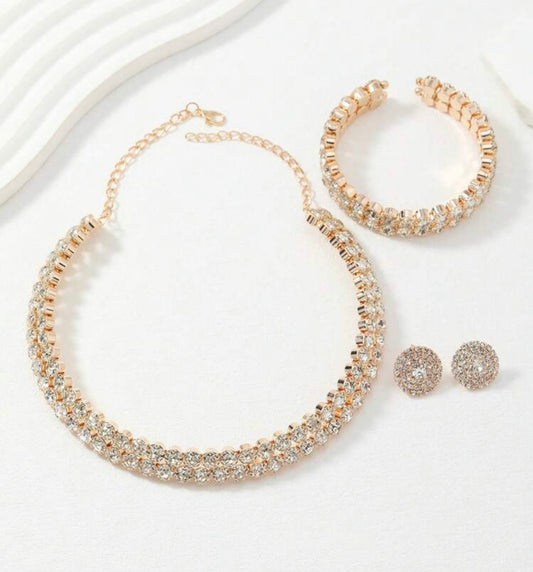 Double Tennis Rhinestone Set