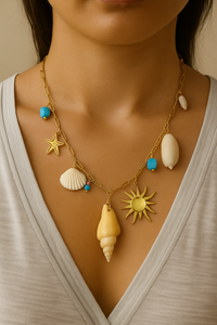 Turquoise Shell Necklace