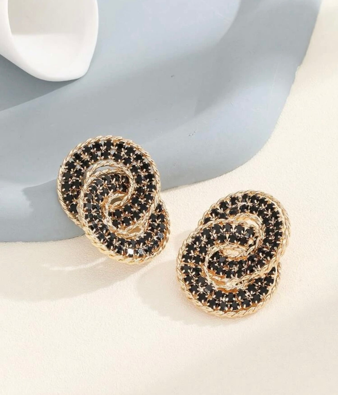 3D Double Circle Earrings