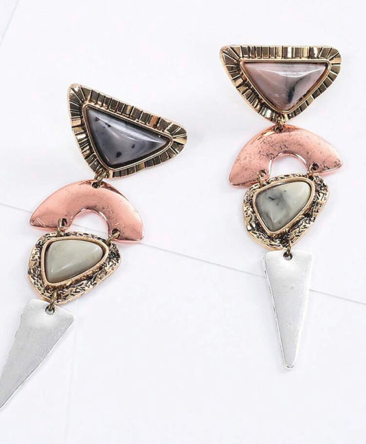 Multicolour Dangling Earrings