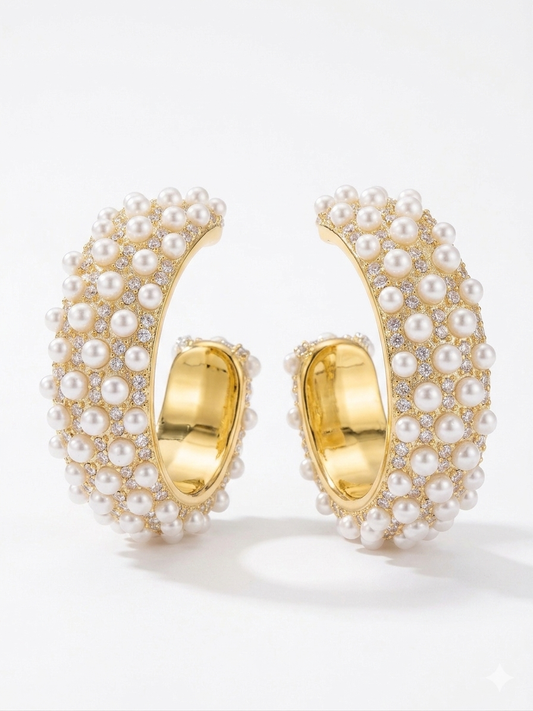Classic Pearl Hoop