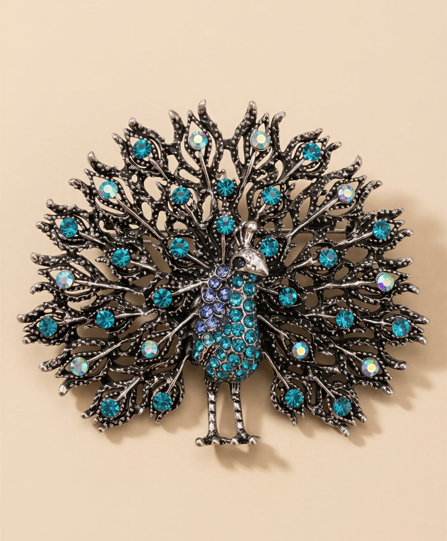 Paon Turquoise Brooch