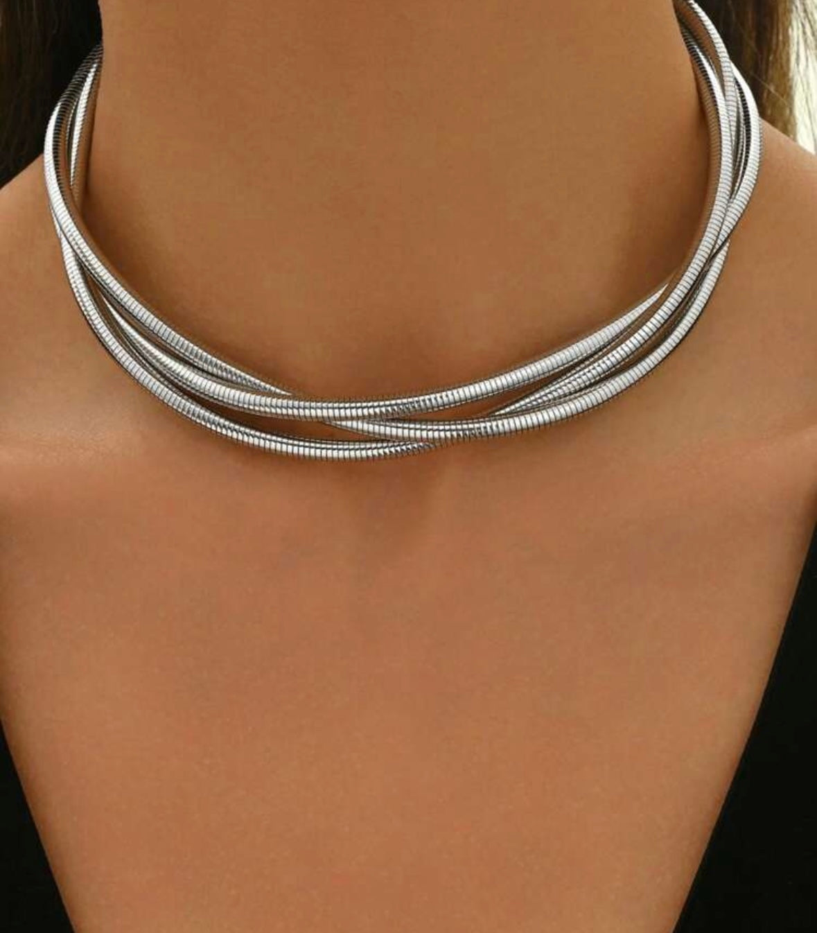 Triple Layered Elegant Choker
