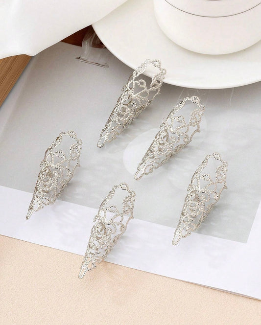 Silver Nail Cover “Per Piece”