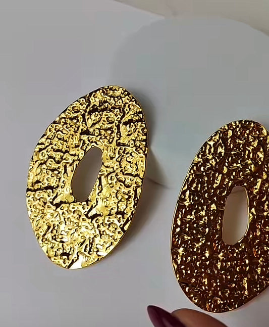 Luxury Gold Stud Earrings