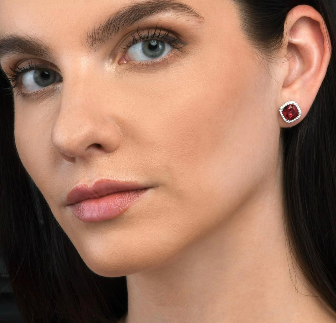 Ruby Stud Earrings