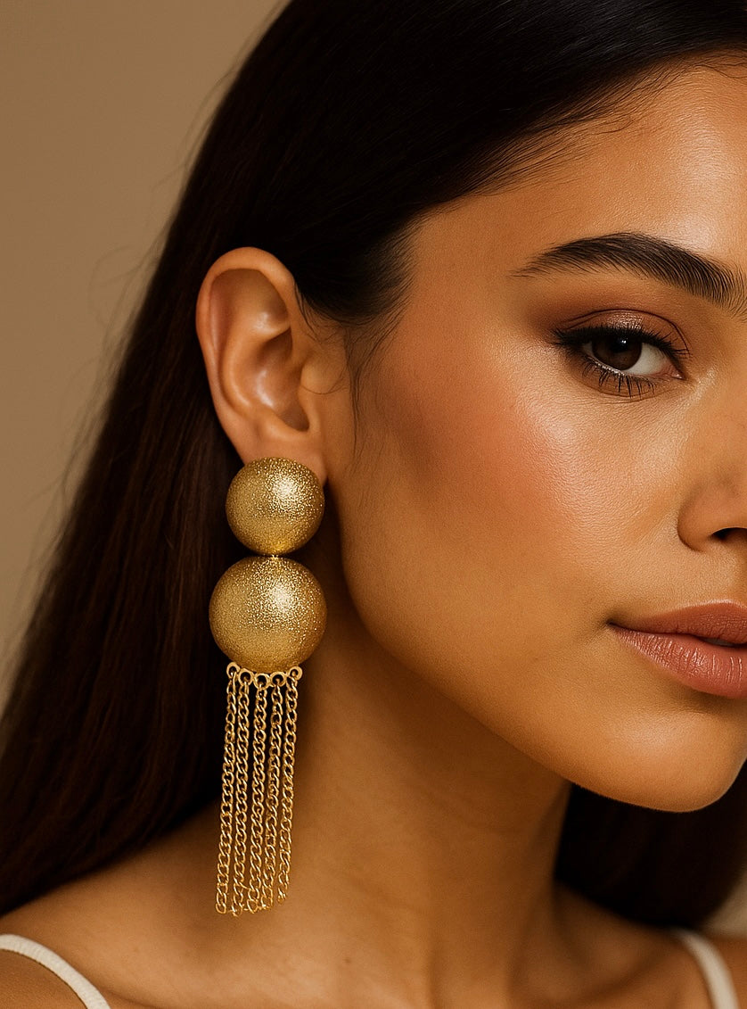 Golden Dangling Earring