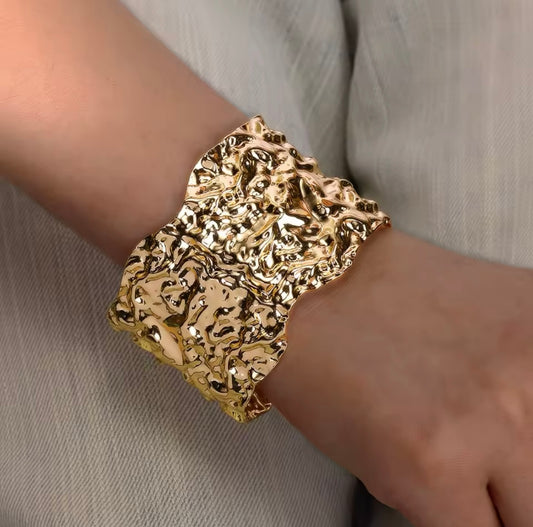 Irregular Golden Bangle
