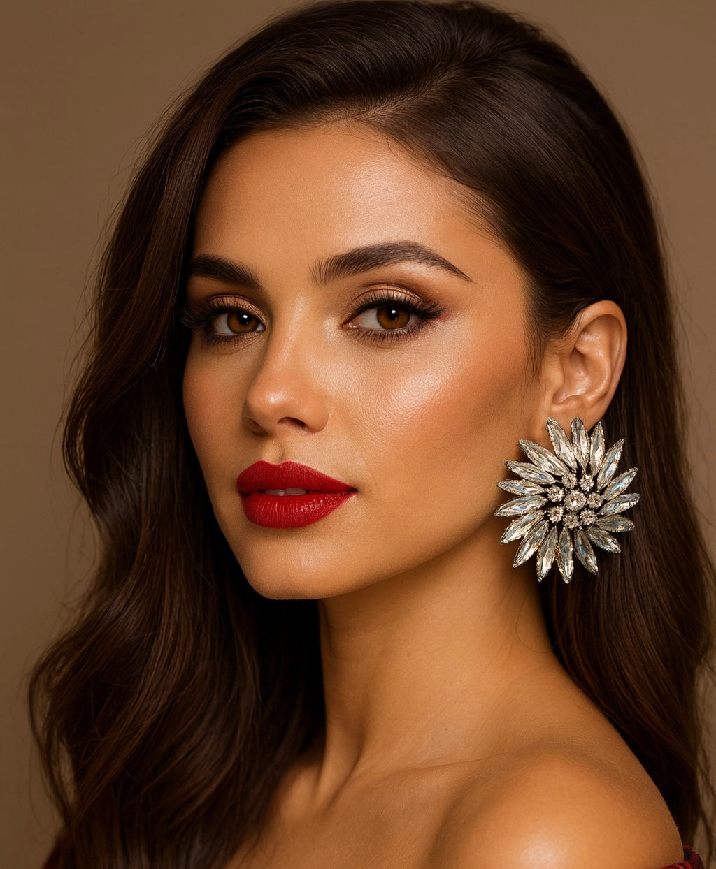 Crystal Burst Statement Earrings