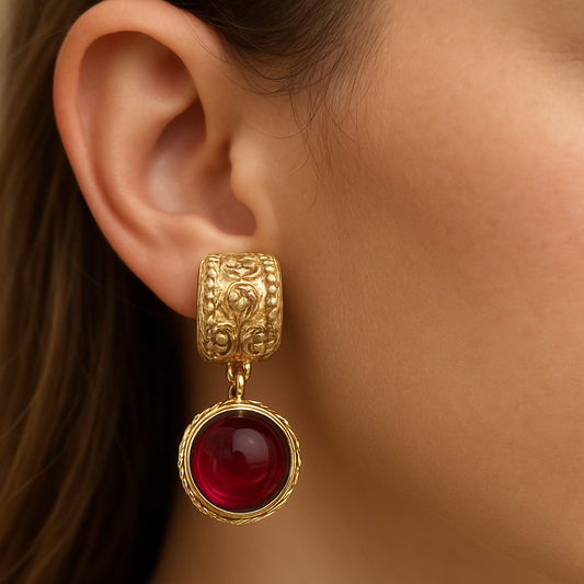 18k Gold Plated Dangling Earrings