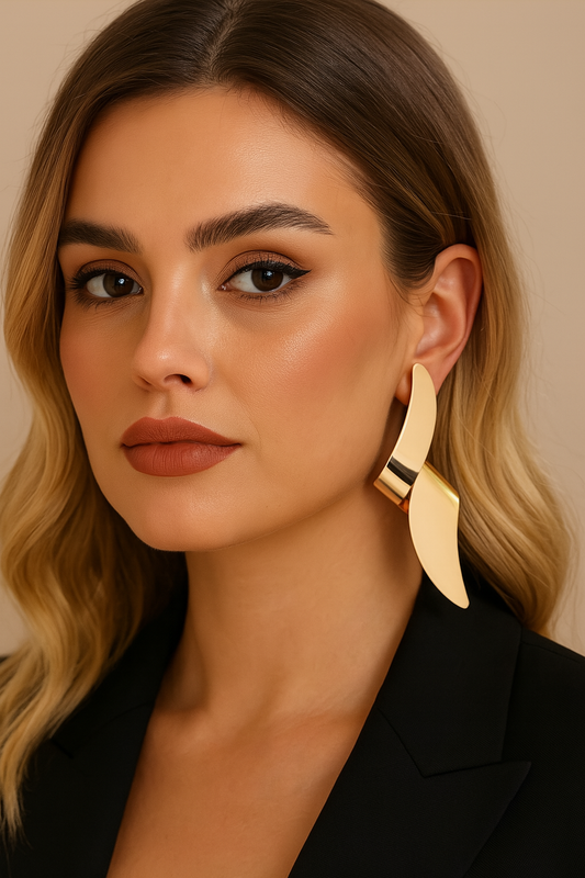 Shiny Golden Earrings